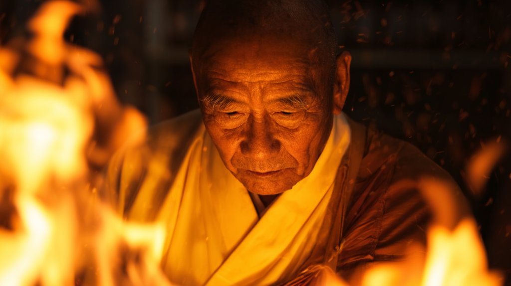 護摩行(ごまぎょう)のお坊さん